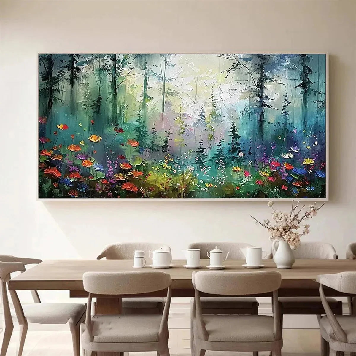 WHISPERING WOODS | multi-color palette, original  art