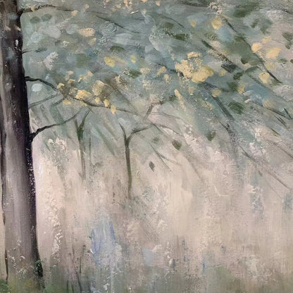 WHISPERING WOODS | rectangular format, hand-painted canvas edge