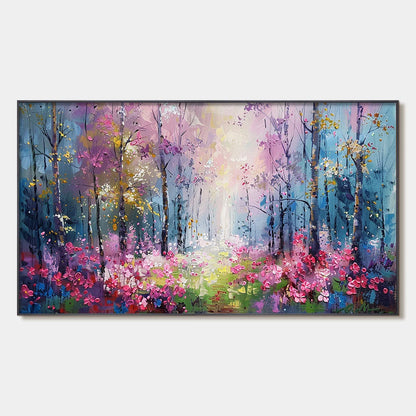 WHISPERING WOODS | hanging in , Abstract wall art