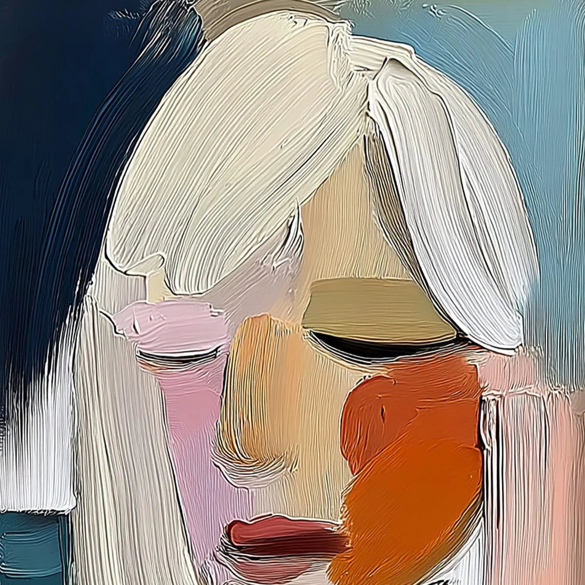 WHISPERS | rectangular format, hand-painted canvas edge