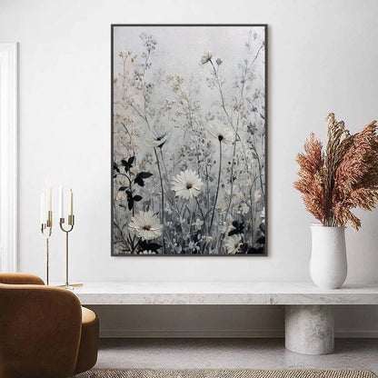 WHISPERS IN THE MEADOW | Abstract closeup, raised brushwork detail