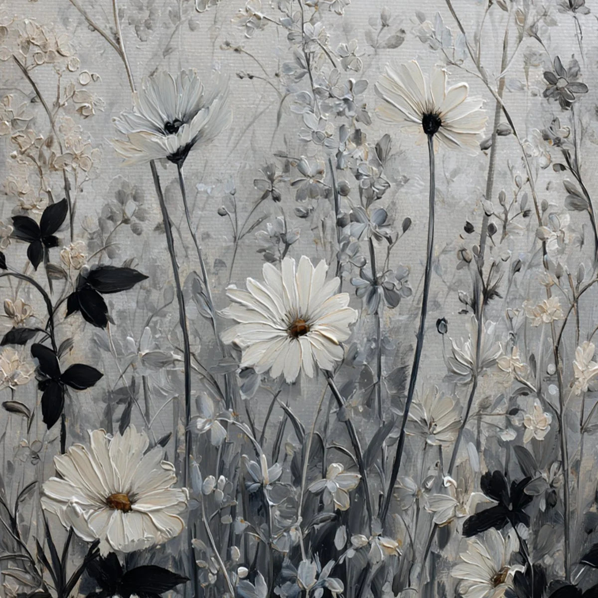 WHISPERS IN THE MEADOW | rectangular format, hand-painted canvas edge