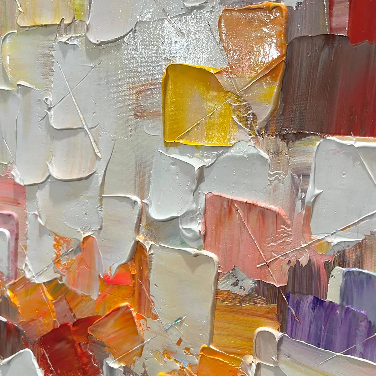 WHISPERS OF LIGHT | rectangular format, hand-painted canvas edge