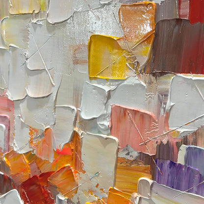 WHISPERS OF LIGHT | rectangular format, hand-painted canvas edge