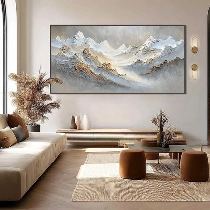 WHISPERS OF THE PEAK | black frame version on white wall