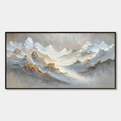 WHISPERS OF THE PEAK | hanging in , Wabi Sabi wall art