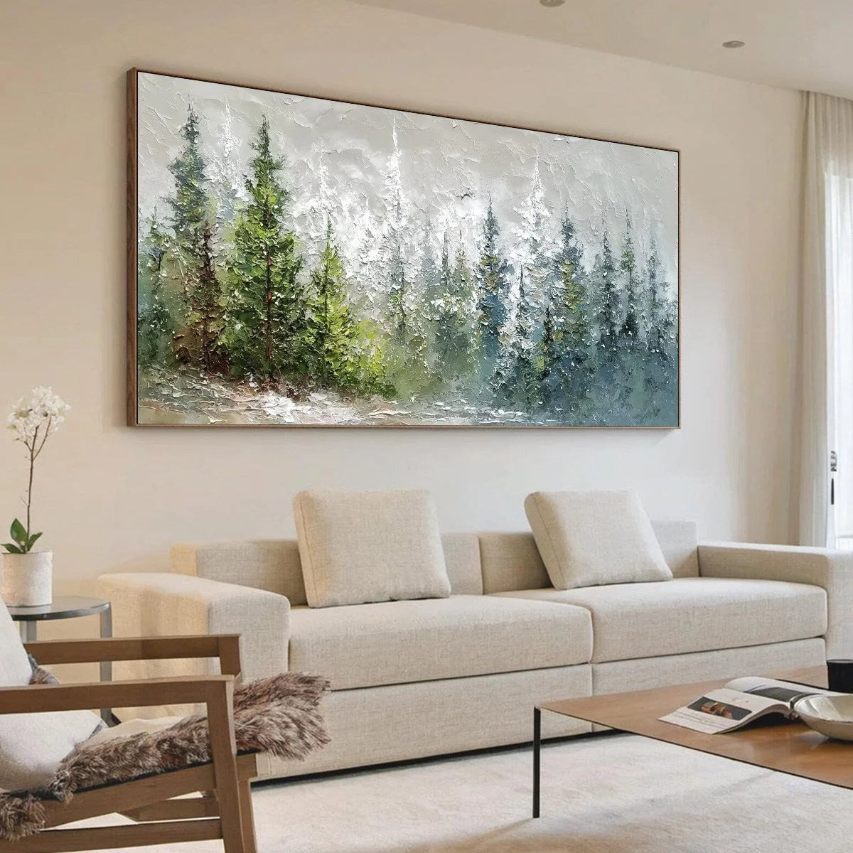 WHISPERS OF THE PINES | Landscape mood, soft natural light studio shot