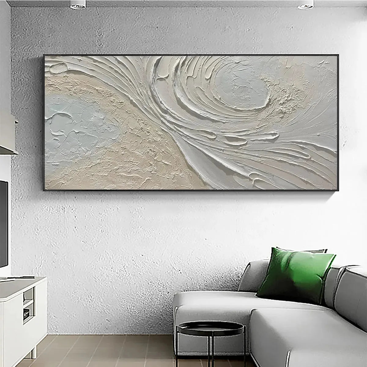 WHISPERS OF THE WIND | Abstract closeup, raised brushwork detail