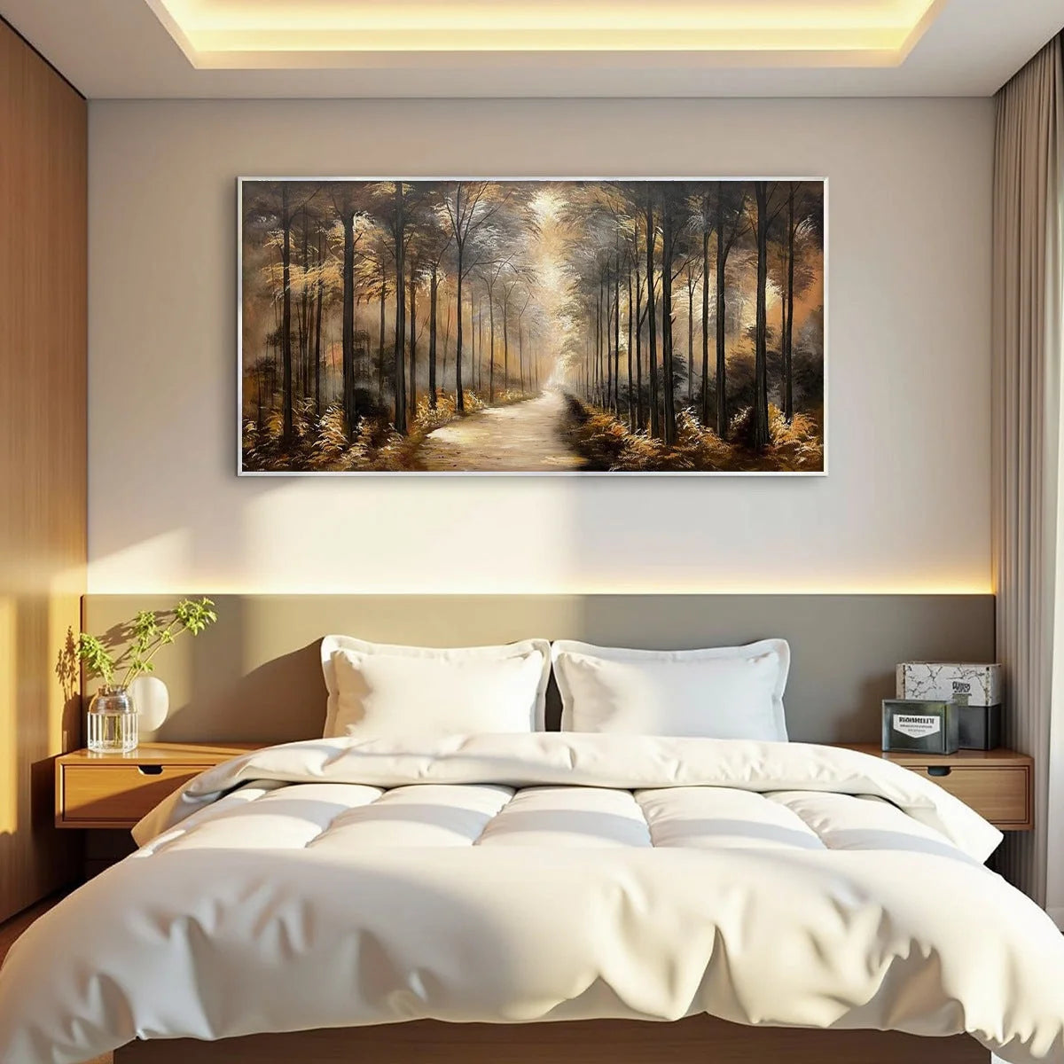 WHISPERS OF THE WOODS | black frame version on white wall