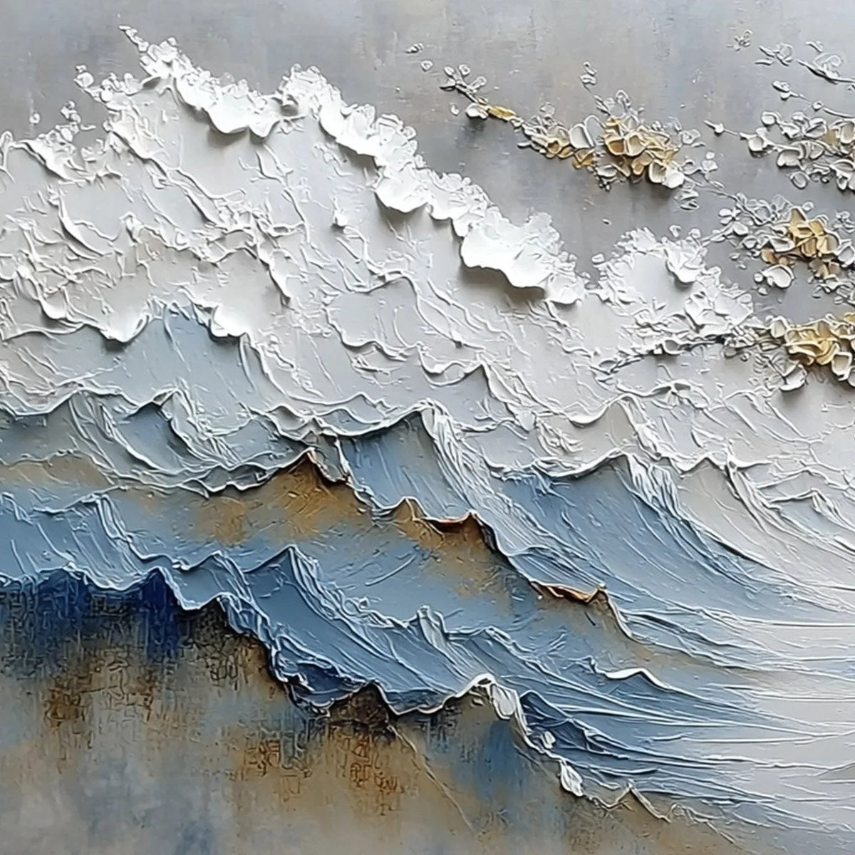 WHISPERS OF THE VALLEY | rectangular format, hand-painted canvas edge