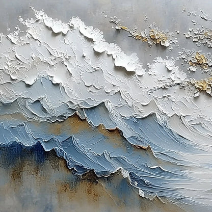 WHISPERS OF THE VALLEY | rectangular format, hand-painted canvas edge