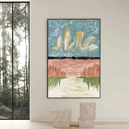 WHISPERS ON THE WATER | black frame version on white wall