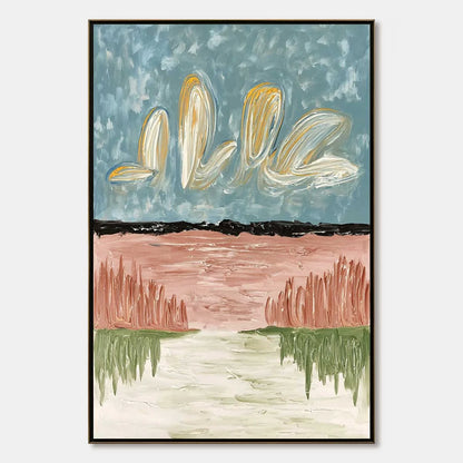 WHISPERS ON THE WATER | hanging in , Abstract wall art