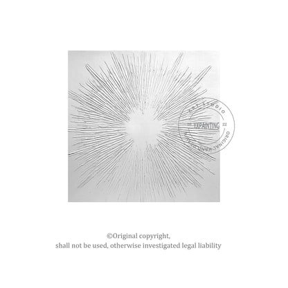 White 3D Texture Wall Art: Minimalist Nordic Painting #6
