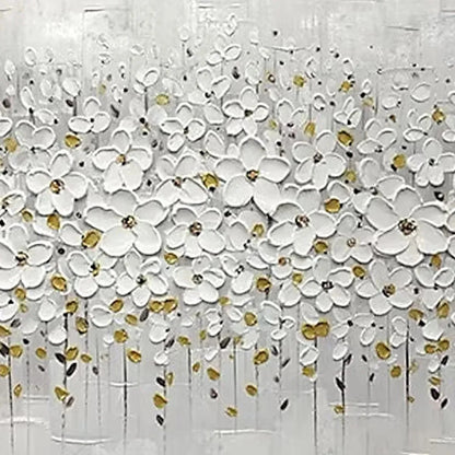 WHITE BLOSSOM FIELD | rolled canvas, ready for custom framing