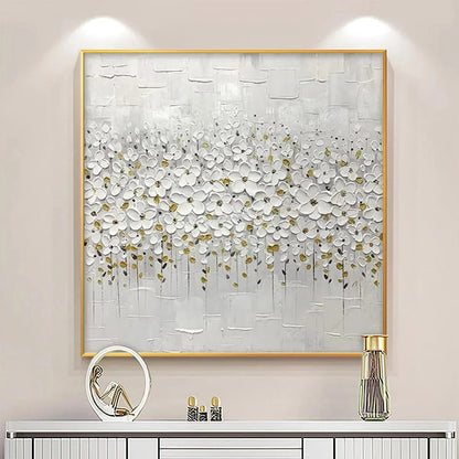 WHITE BLOSSOM FIELD | multi-color palette, original  art