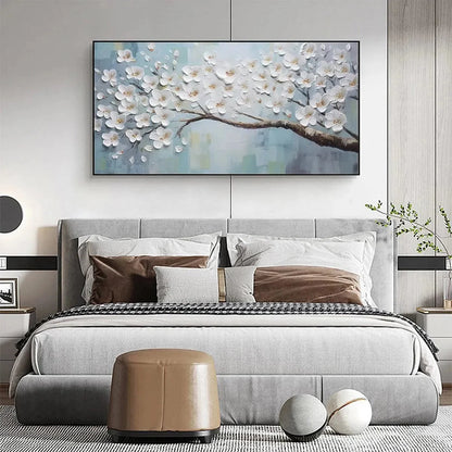 WHITE BLOSSOMS | Abstract mood, soft natural light studio shot