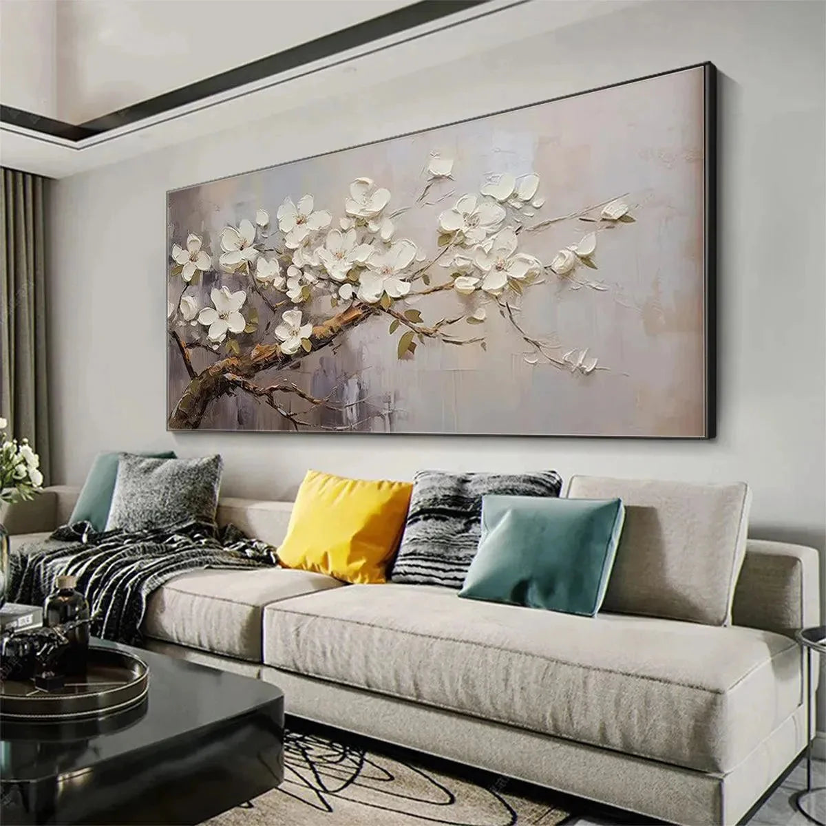 WHITE BLOSSOMS | Impressionist mood, soft natural light studio shot