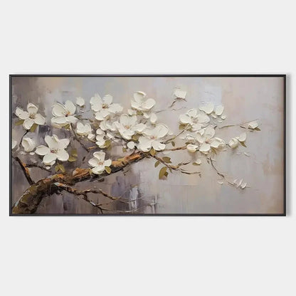 WHITE BLOSSOMS | hanging in , Impressionist wall art