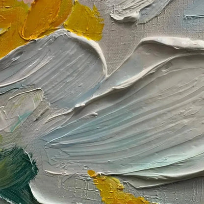 WHITE BLOSSOMS | rolled canvas, ready for custom framing