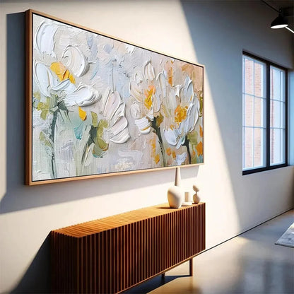 WHITE BLOSSOMS | Abstract mood, soft natural light studio shot