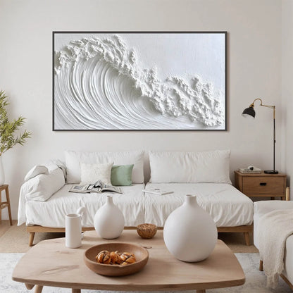 WHITE CREST | rolled canvas, ready for custom framing