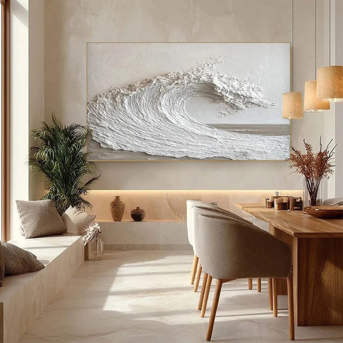 WHITE CREST | rolled canvas, ready for custom framing