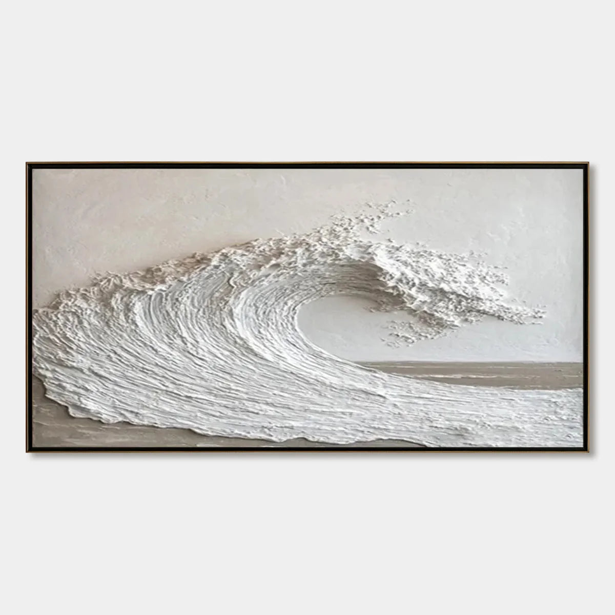 WHITE CREST | hanging in , Minimalist wall art