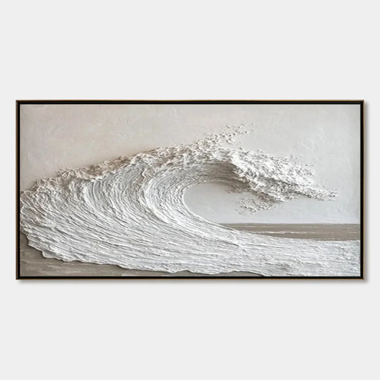 WHITE CREST | hanging in , Minimalist wall art