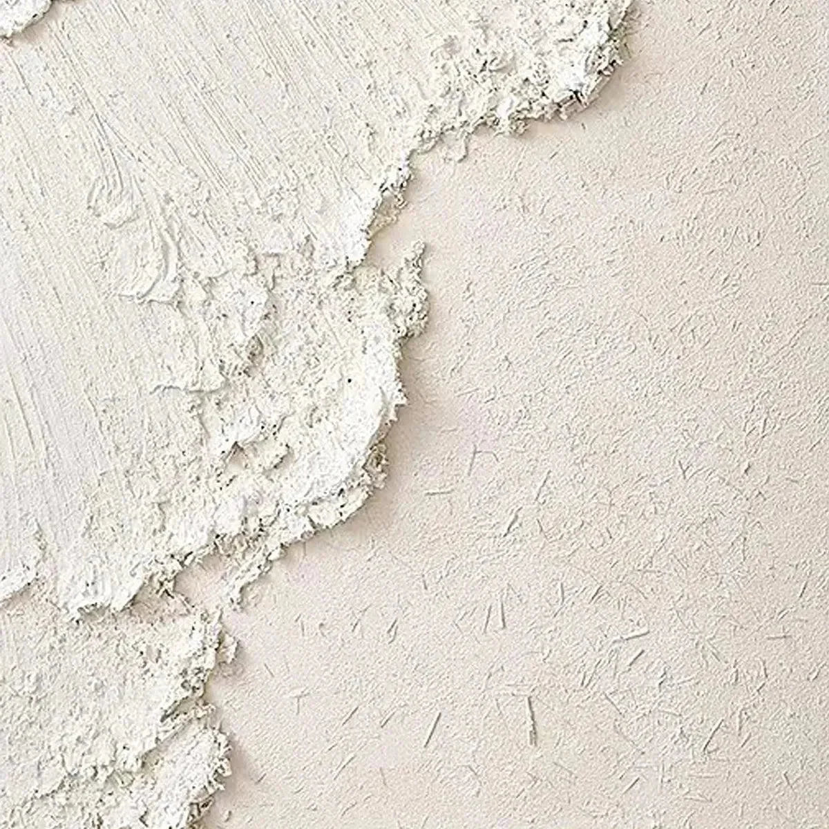 WHITE CREST | rectangular format, hand-painted canvas edge