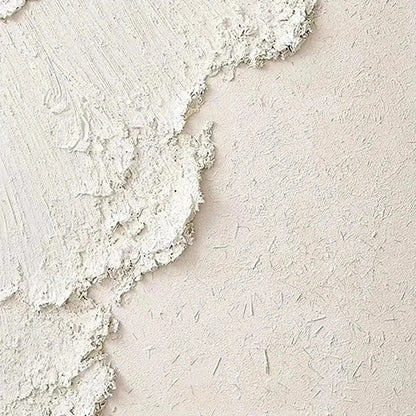 WHITE CREST | rectangular format, hand-painted canvas edge