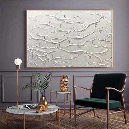 WHITE GREENS | green palette, original  art