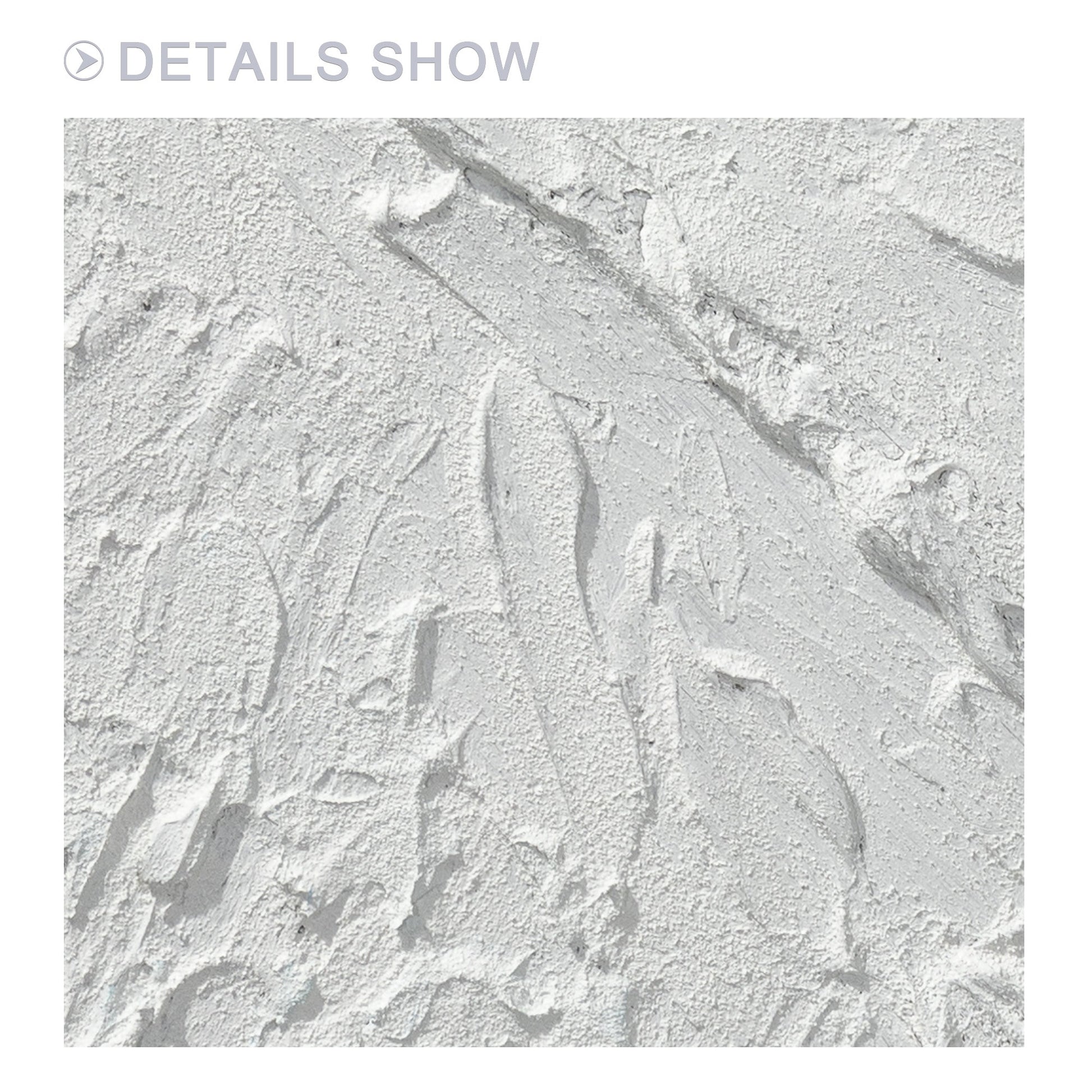 White Impasto Painting: 3D Texture, Minimalist Nordic Wall Art #6