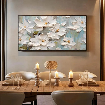 WHITE MAGNOLIA BLOSSOMS | Impressionist mood, soft natural light studio shot