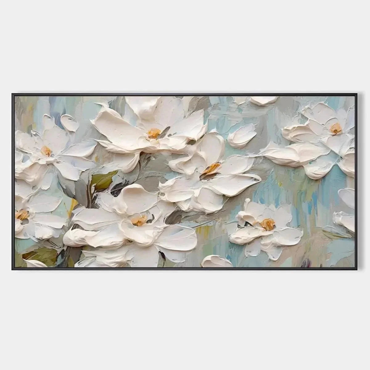 WHITE MAGNOLIA BLOSSOMS | hanging in , Impressionist wall art