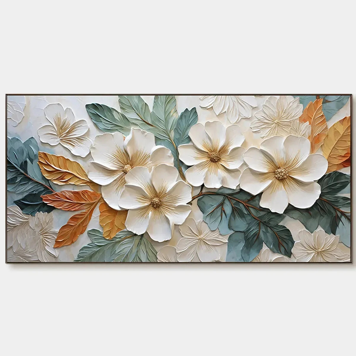WHITE MAGNOLIAS | hanging in , Abstract wall art