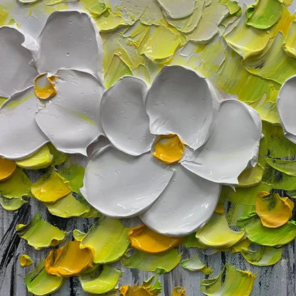 WHITE MAGNOLIAS | rolled canvas, ready for custom framing