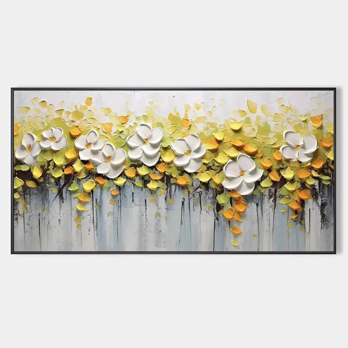 WHITE MAGNOLIAS | hanging in , Abstract wall art