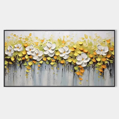WHITE MAGNOLIAS | hanging in , Abstract wall art
