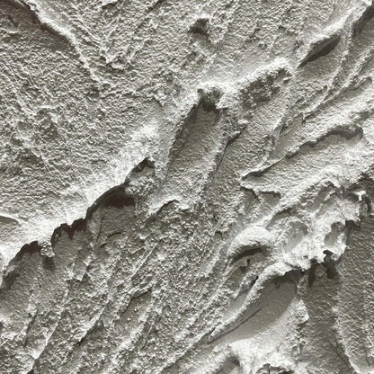 WHITE MOUNTAIN | gold frame stretched on neutral wall