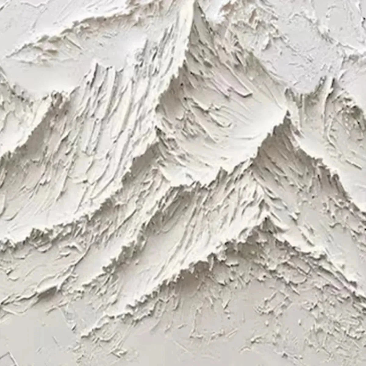 WHITE MOUNTAIN | black frame version on white wall