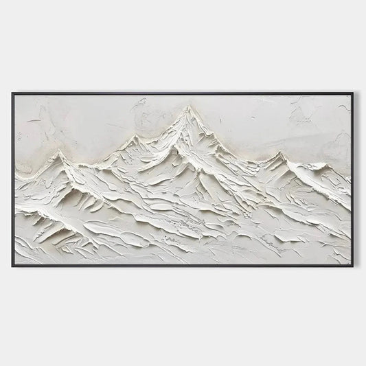 WHITE MOUNTAINS | hanging in , Minimalist wall art