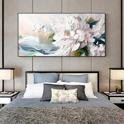 WHITE PEONY DREAM | multi-color palette, original  art