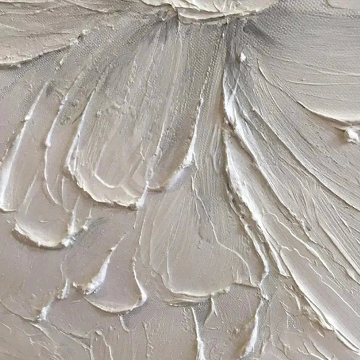 WHITE PEONY | rolled canvas, ready for custom framing