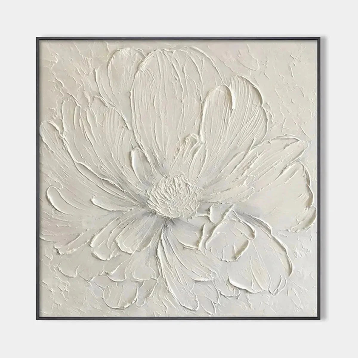 WHITE PEONY | hanging in , Minimalist wall art