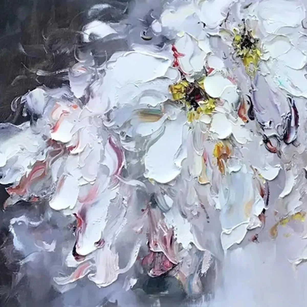 WHITE PETAL DREAM | rolled canvas, ready for custom framing