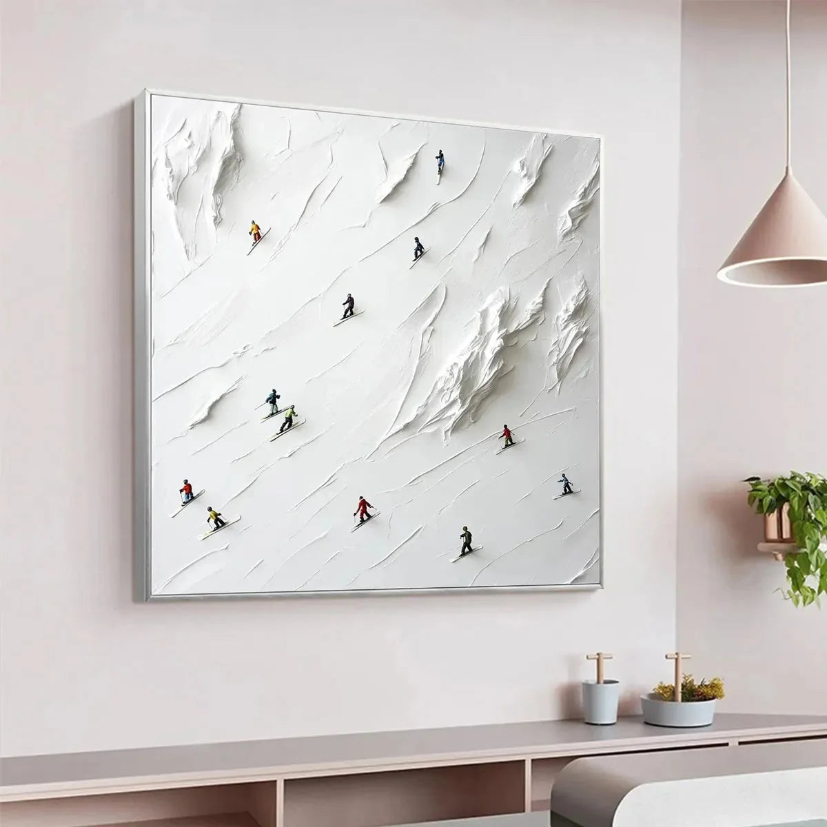 WHITE RUSH | rolled canvas, ready for custom framing