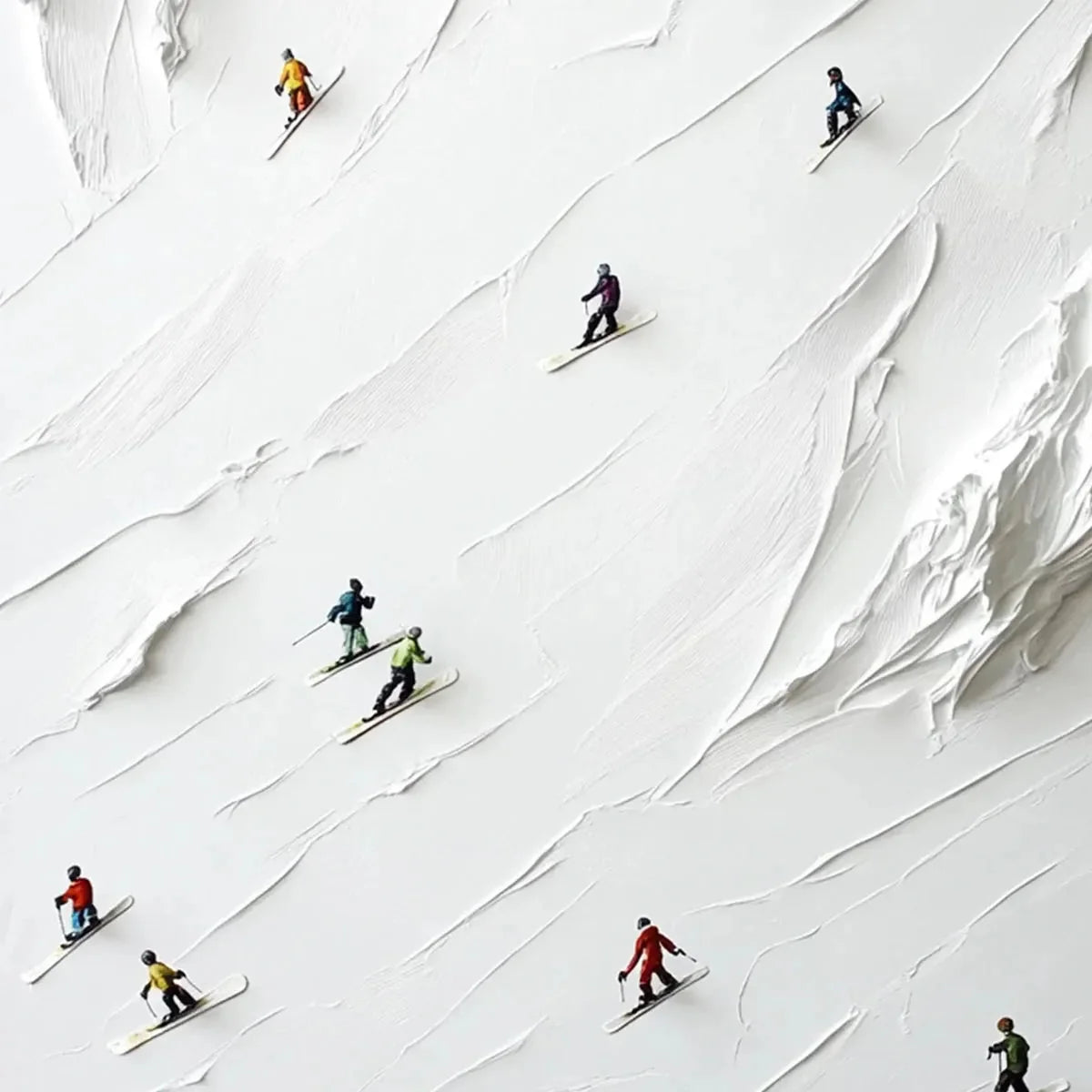 WHITE RUSH | black frame version on white wall