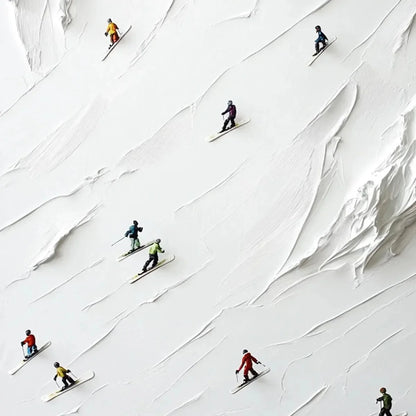 WHITE RUSH | black frame version on white wall