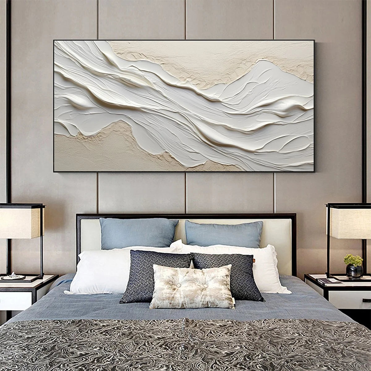 WHITE SANDS | black frame version on white wall